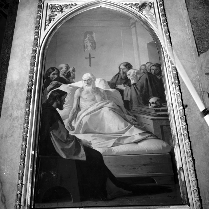 funerali di San Girolamo (dipinto) di De Napoli Michele (sec. XIX)