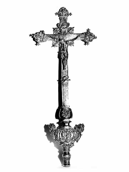 Cristo crocifisso (croce processionale) - ambito napoletano (prima metà sec. XVII)