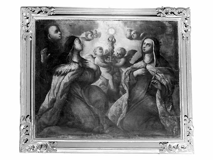 Santa Elisabetta d'Ungheria e santa Elisabetta del Portogallo (dipinto, ciclo) di Miglionico Andrea (prima metà sec. XVIII)
