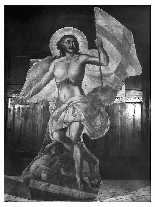 Cristo risorto (dipinto) di Goretti Francesco (sec. XVIII)