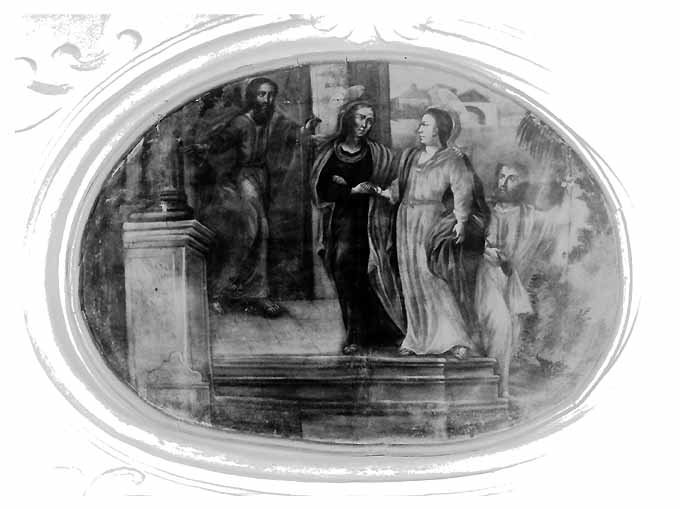 La Visitazione, visitazione (dipinto, ciclo) di Maramonte Niccolo' (attribuito) (sec. XVIII)