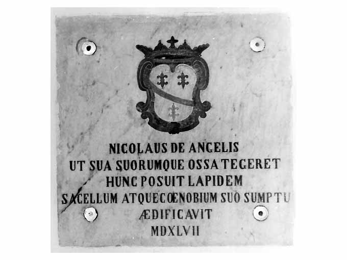 lapide tombale - manifattura Italia meridionale (sec. XVI)