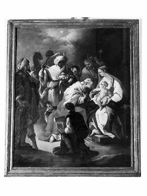 adorazione dei Re Magi (dipinto) - ambito napoletano (sec. XVIII)