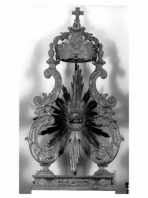 tronetto per esposizione eucaristica - ambito napoletano (sec. XIX)