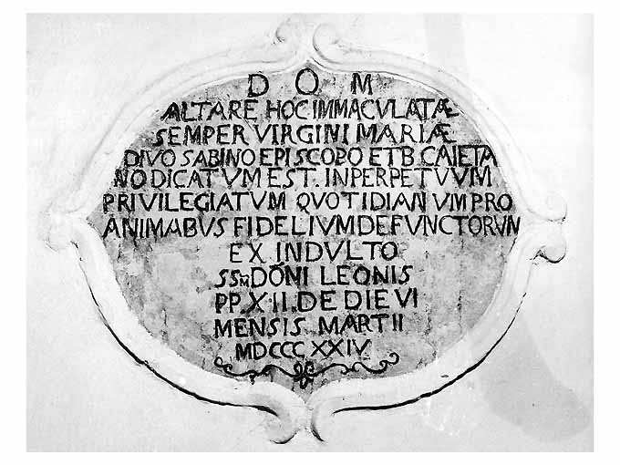 lapide - ambito pugliese (primo quarto sec. XIX)