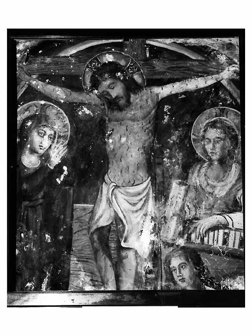 crocifissione (dipinto, opera isolata) - ambito pugliese (secc. XV/ XVI)