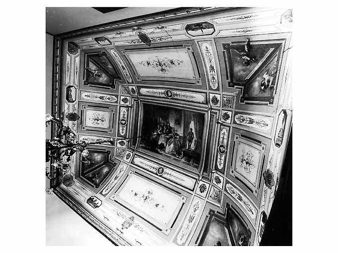 motivi decorativi a girali vegetali (decorazione pittorica, elemento d'insieme) - ambito napoletano (fine sec. XIX)