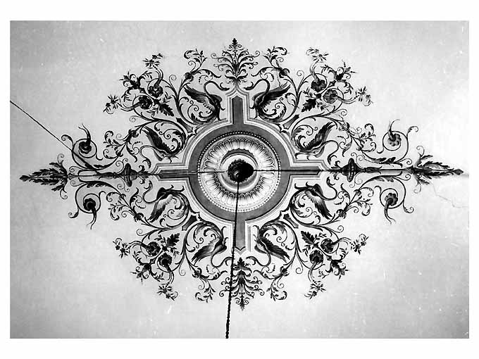 motivi decorativi a girali (dipinto, elemento d'insieme) - ambito napoletano (primo quarto sec. XX)