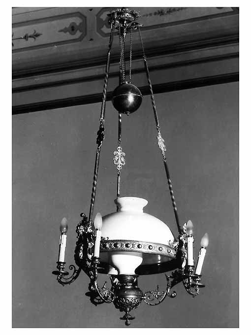 lampada, opera isolata - ambito napoletano (fine sec. XIX)