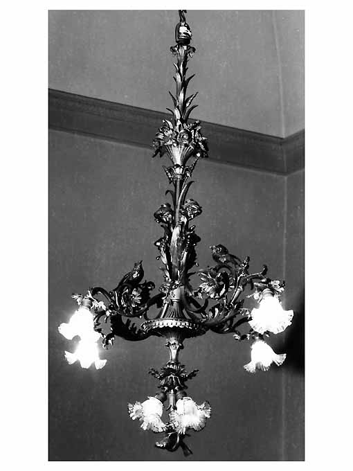 lampadario, opera isolata - ambito napoletano (metà sec. XIX)