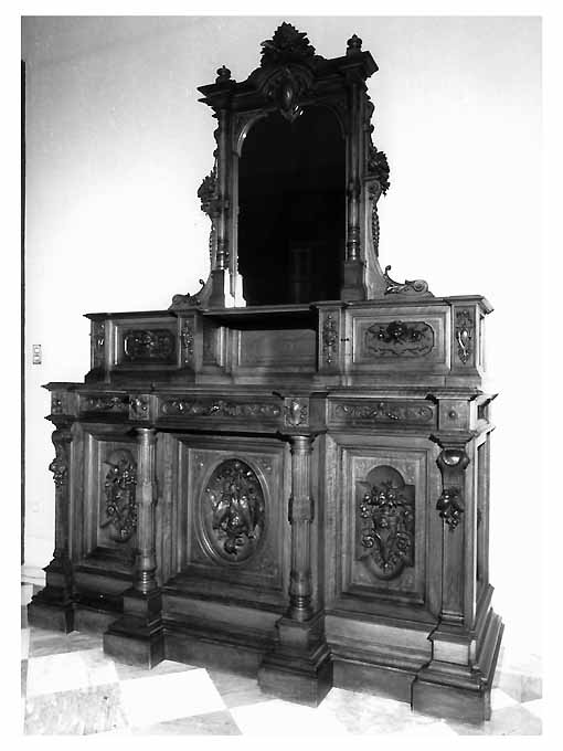 credenza, opera isolata - ambito toscano (?) (primo quarto sec. XIX)