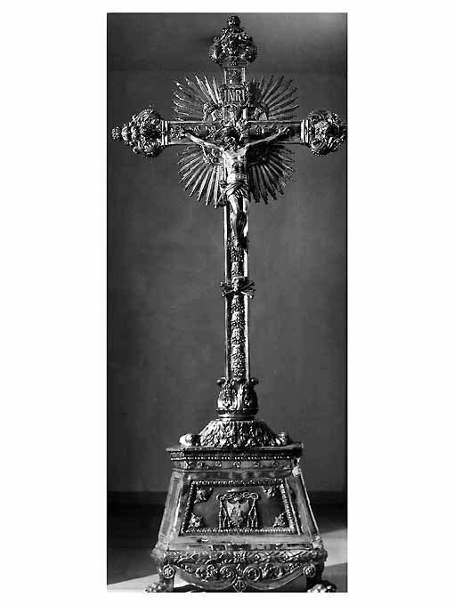 Cristo crocifisso (croce d'altare, elemento d'insieme) - ambito pugliese (sec. XIX)