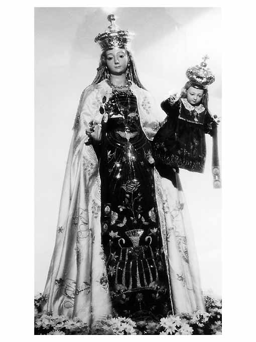 Madonna con Bambino (statua processionale, opera isolata) di Colombo Giacomo (secc. XVII/ XVIII)