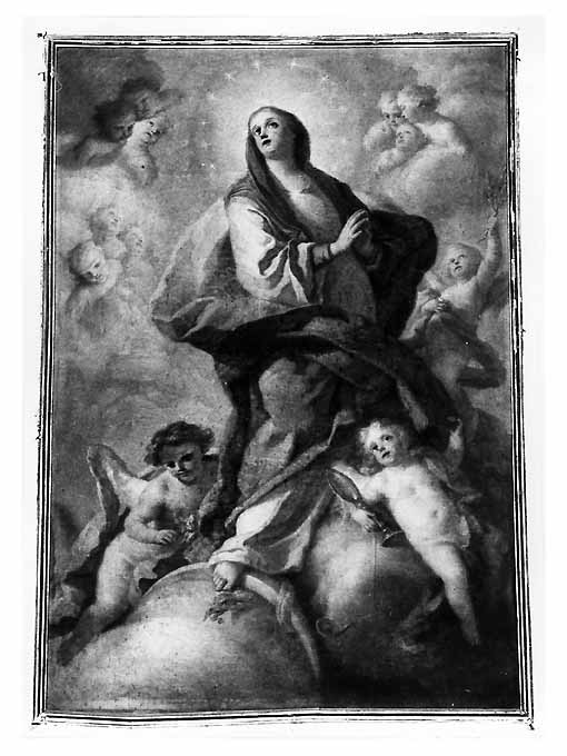 Immacolata Concezione (dipinto, opera isolata) - ambito napoletano (secondo quarto sec. XVIII)