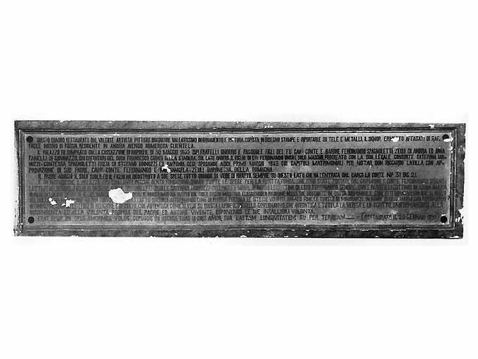 lapide, elemento d'insieme - ambito pugliese (fine sec. XIX)