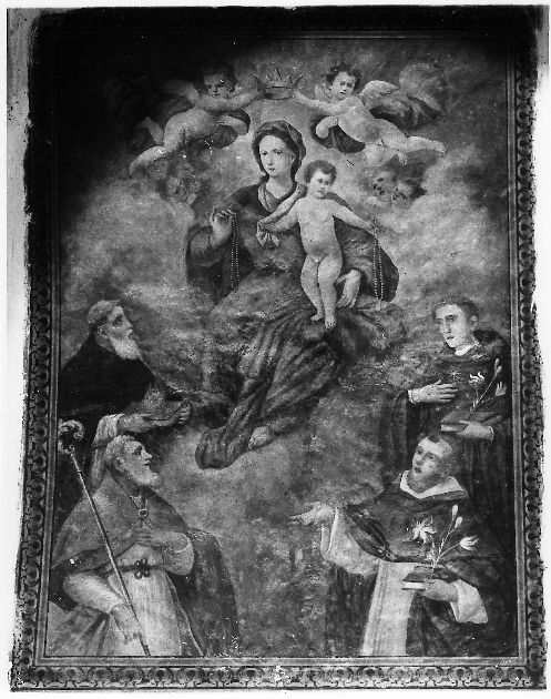 incoronazione di Maria Vergine (dipinto, elemento d'insieme) - ambito pugliese (seconda metà sec. XVIII)