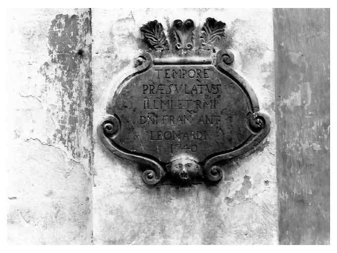 targa - produzione pugliese (sec. XVIII)