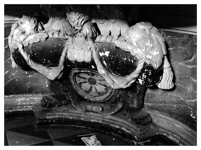 angeli portacandelabri (altare maggiore) - produzione pugliese (seconda metà sec. XIX)