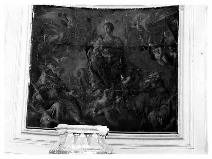 Madonna con angeli (dipinto) - produzione pugliese (prima metà sec. XVIII)