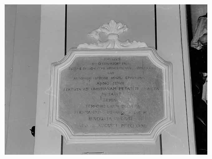 lapide - produzione pugliese (sec. XVIII)