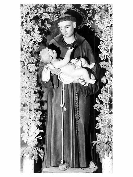 Sant'Antonio con Bambino (statua) di Guacci Luigi (bottega) (inizio sec. XX)