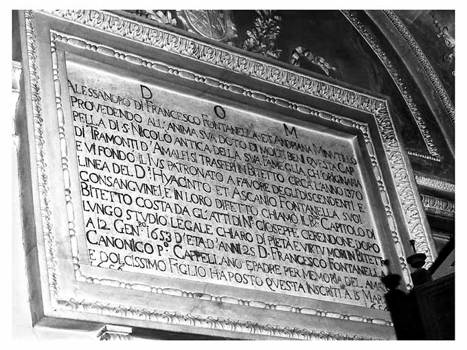 lapide - ambito barese (sec. XVII)