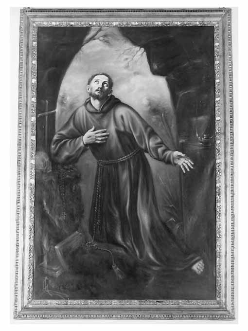 San Francesco d'Assisi riceve le stimmate (dipinto) di Leone G (secondo quarto sec. XX)