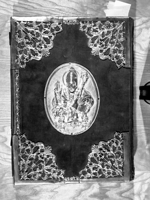 San Sabino (coperta di libro liturgico) di Romanelli Gennaro (sec. XIX)