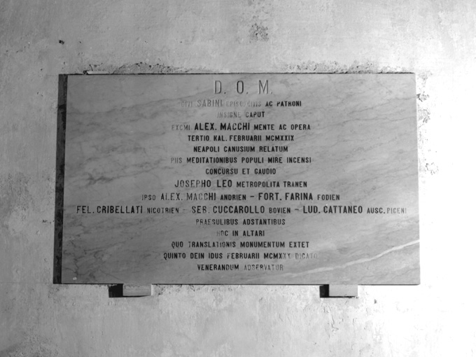 lapide - produzione pugliese (sec. XX)