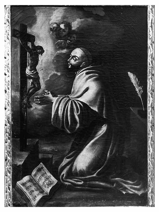 Santo in preghiera (dipinto) - ambito pugliese (sec. XVIII)