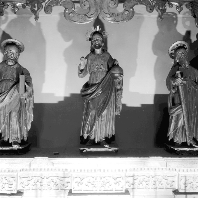 Cristo Re (statua) di Persio Aurelio Junior (attribuito) (prima metà sec. XVII)