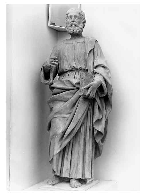 San Pietro apostolo (statua) di Persio Francesco Aurelio (attribuito) (sec. XVI)