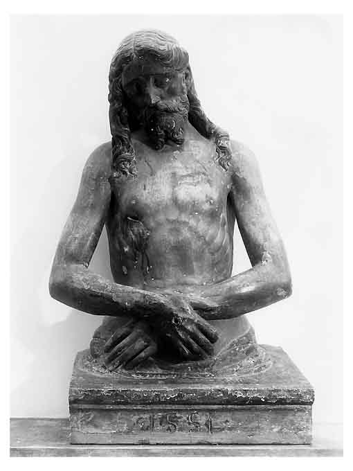 Cristo in pietà (scultura) di Persio Francesco Aurelio (attribuito) (sec. XVI)