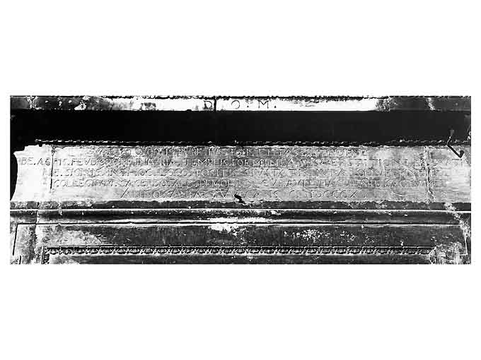 lapide - ambito Italia meridionale (sec. XIX)