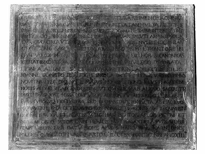 lapide - ambito pugliese (sec. XVI)