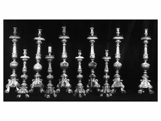 candeliere, serie - ambito napoletano (sec. XIX)