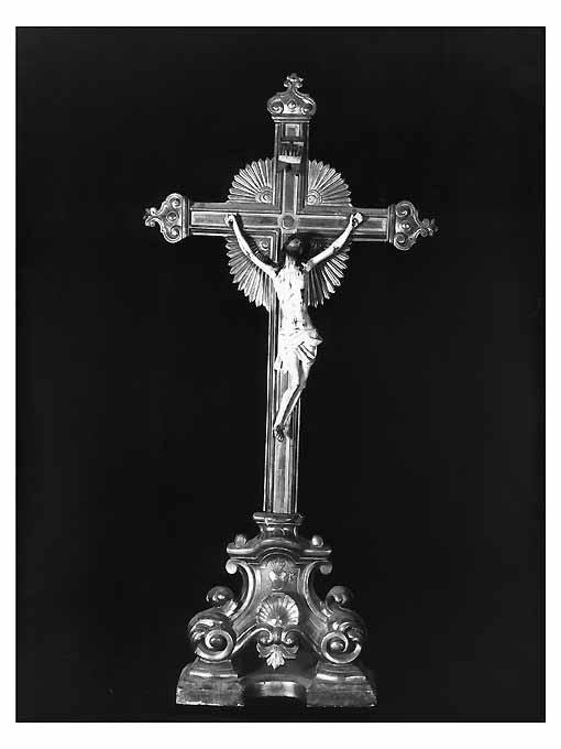 Cristo crocifisso (croce d'altare) - ambito napoletano (sec. XIX)