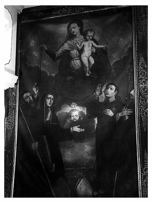 Madonna della Misericordia (dipinto) di Fato Vincenzo (bottega) (sec. XVIII)