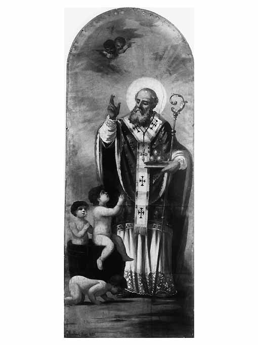 San Nicola di Bari (dipinto) di Montrone Giuseppe (sec. XIX)