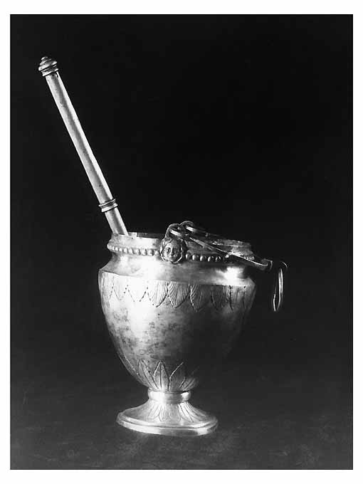 secchiello per l'acqua benedetta - ambito napoletano (secc. XVIII/ XIX)