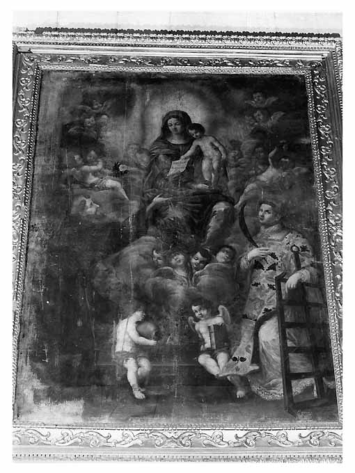 Madonna con Bambino, San Francesco e San Lorenzo (dipinto) - ambito pugliese (inizio sec. XVIII)