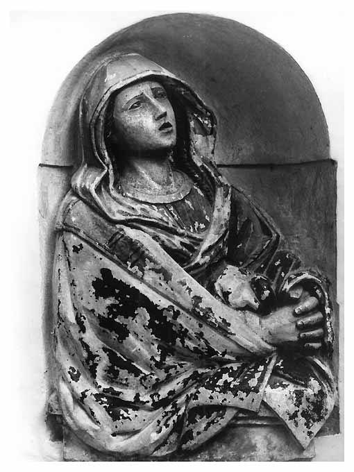 Madonna Addolorata (rilievo) di Principino Luca, frate (attribuito) (sec. XVIII)