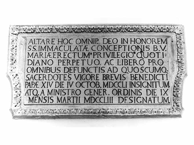 lapide - ambito pugliese (sec. XVIII)