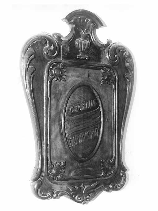 anta di armadietto per oli santi di Pinto Silvio (sec. XX)