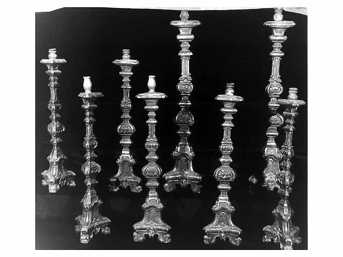 candeliere, serie - ambito napoletano (sec. XVIII)