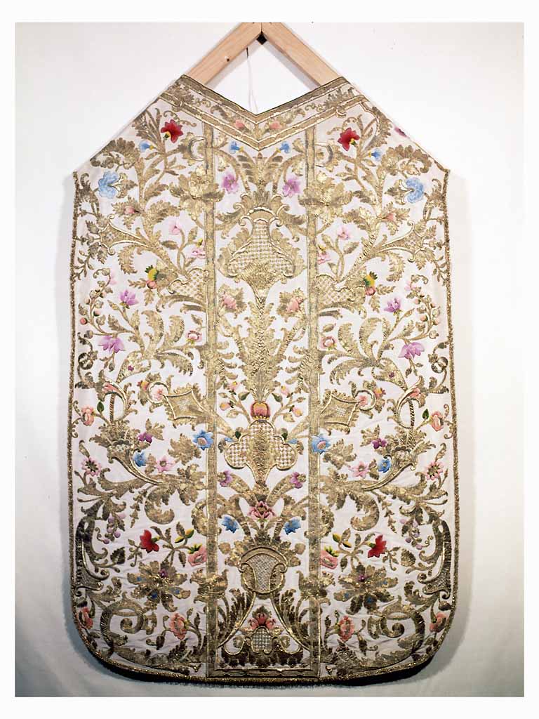 pianeta, elemento d'insieme - manifattura pugliese (?), manifattura napoletana (?) (primo quarto sec. XVIII)