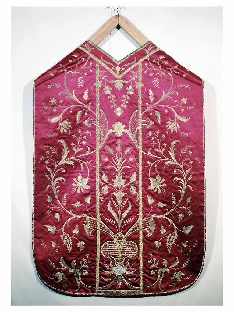 pianeta, elemento d'insieme - manifattura napoletana (?) (ultimo quarto sec. XVIII)