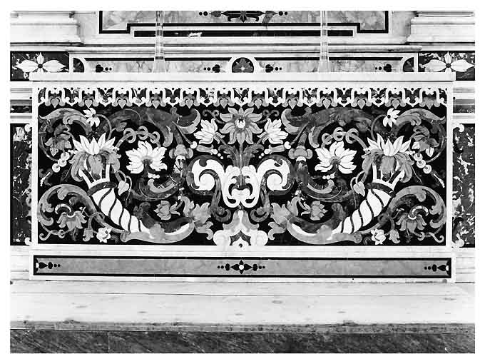 paliotto di Francesco Cosmo da Napoli (attribuito) (secc. XVII/ XVIII)