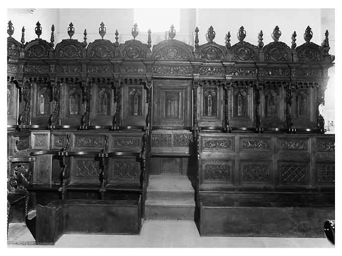 stalli del coro - ambito Italia meridionale (secc. XVI/ XVII)