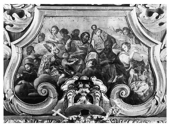 gloria di Santi (dipinto) di Guarini Francesco (scuola) (seconda metà sec. XVII)